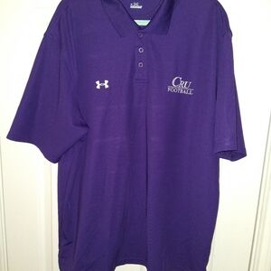 Under Armour CRU Football NCAA Short Sleeve Polo Shirt Men's sz XL.